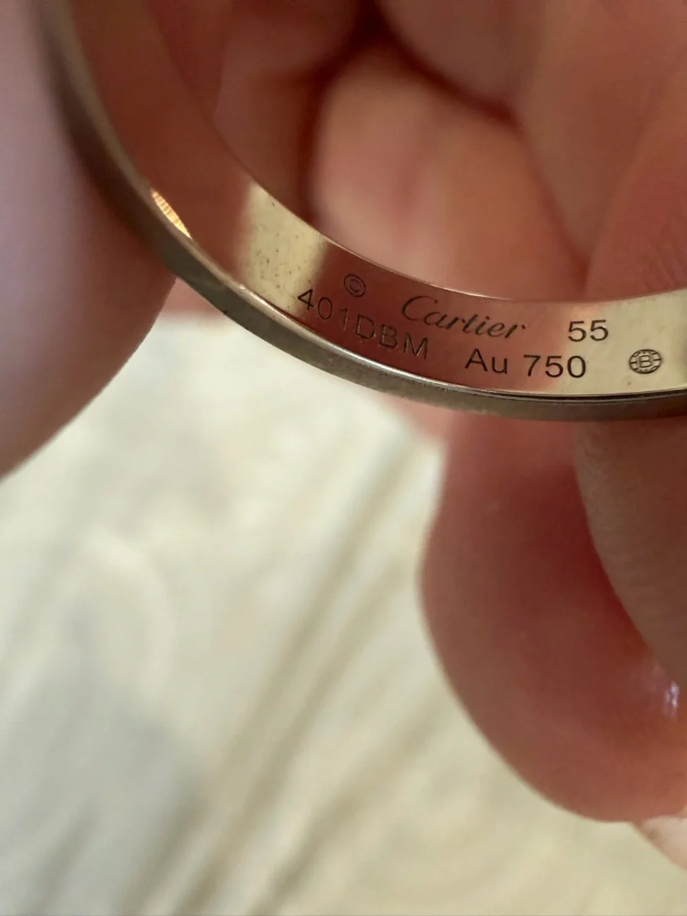 Cartier White Gold Love Ring - Picture 2 of 3